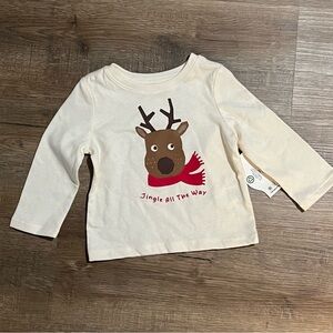 NEW NWT Christmas Holiday Jingle All the Way Longsleeve Shirt Size 12M Baby